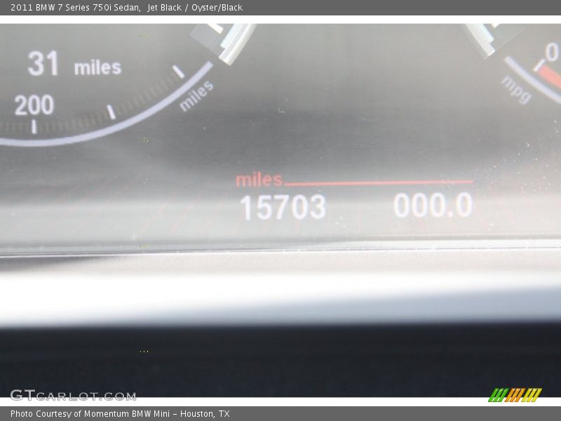 Jet Black / Oyster/Black 2011 BMW 7 Series 750i Sedan