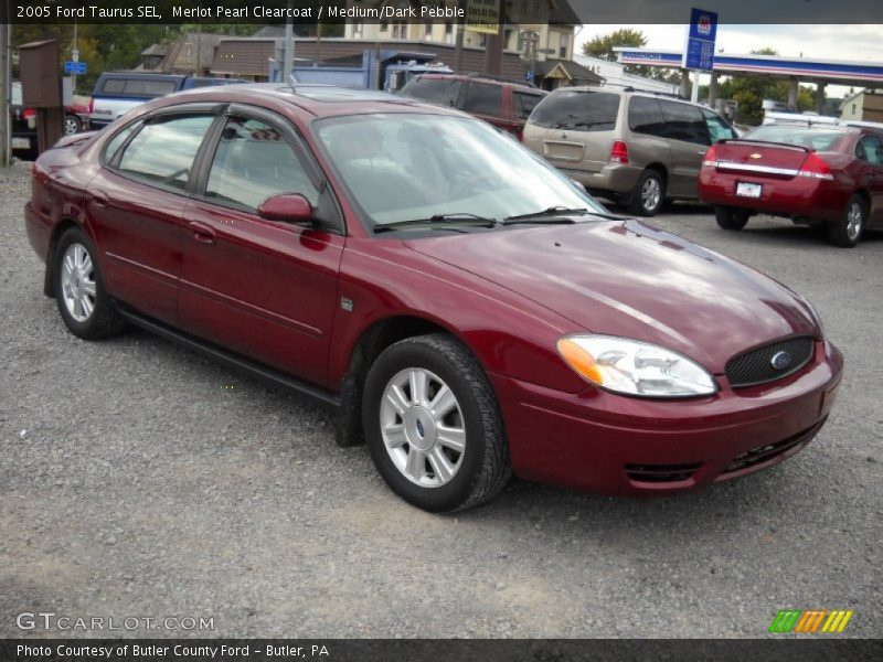 Merlot Pearl Clearcoat / Medium/Dark Pebble 2005 Ford Taurus SEL