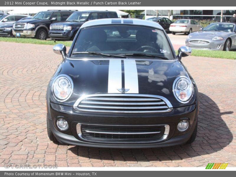 Midnight Black Metallic / Punch Carbon Black Leather 2012 Mini Cooper Coupe