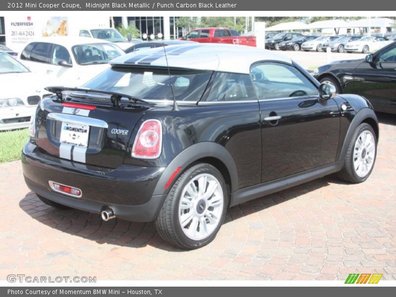 Midnight Black Metallic / Punch Carbon Black Leather 2012 Mini Cooper Coupe