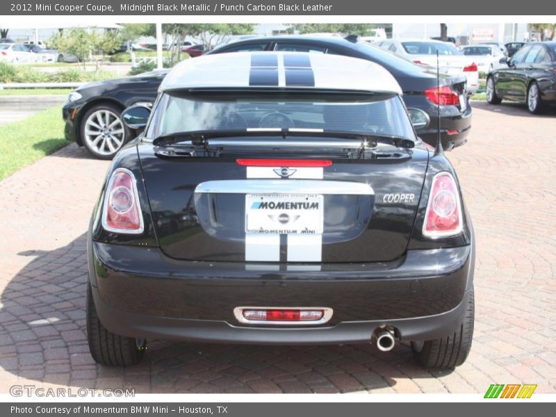 Midnight Black Metallic / Punch Carbon Black Leather 2012 Mini Cooper Coupe