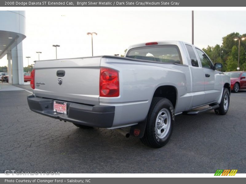 Bright Silver Metallic / Dark Slate Gray/Medium Slate Gray 2008 Dodge Dakota ST Extended Cab