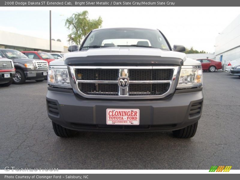 Bright Silver Metallic / Dark Slate Gray/Medium Slate Gray 2008 Dodge Dakota ST Extended Cab