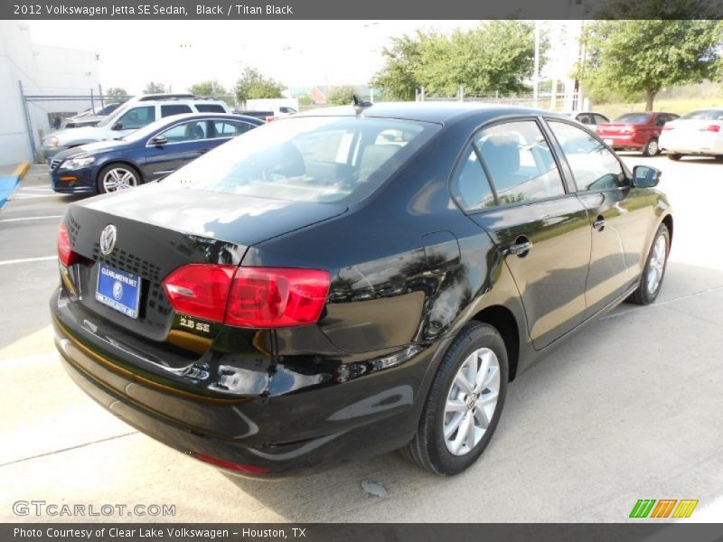Black / Titan Black 2012 Volkswagen Jetta SE Sedan