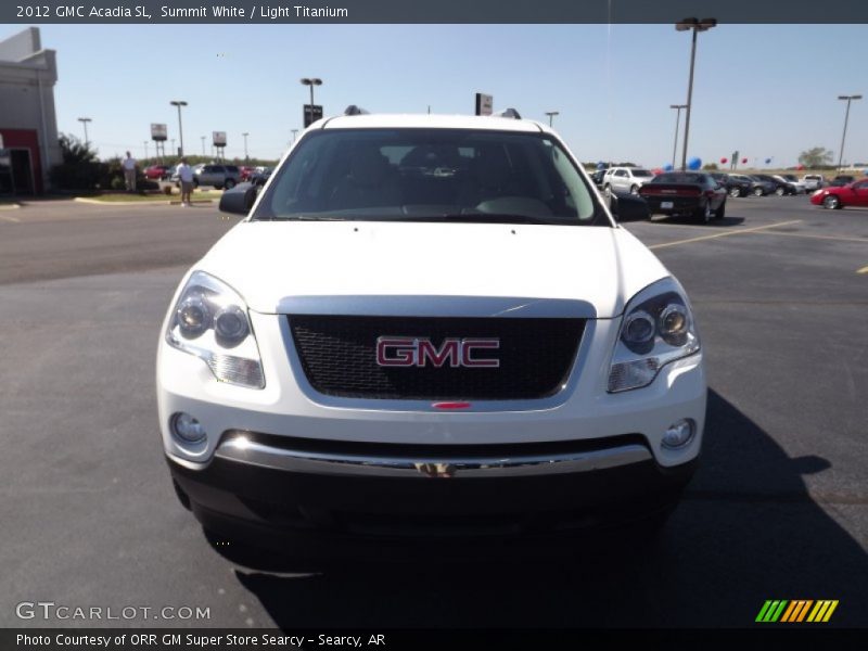 Summit White / Light Titanium 2012 GMC Acadia SL