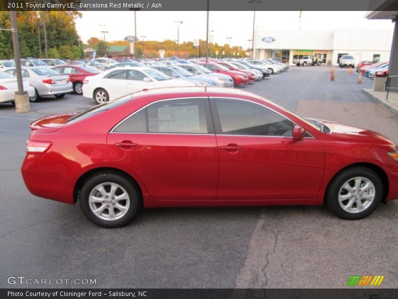 Barcelona Red Metallic / Ash 2011 Toyota Camry LE