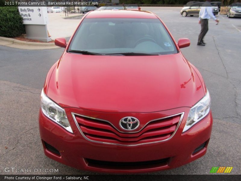 Barcelona Red Metallic / Ash 2011 Toyota Camry LE
