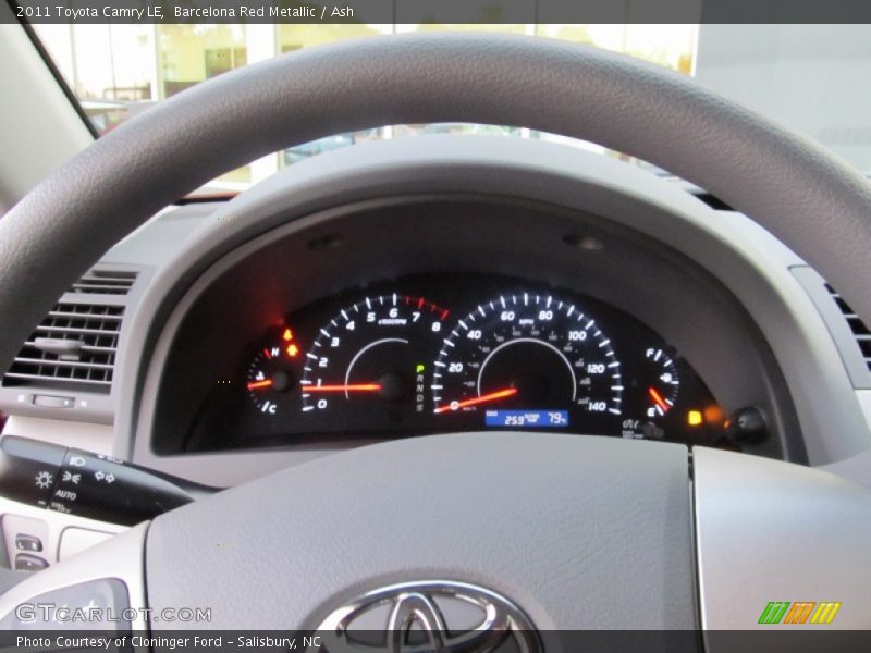 Barcelona Red Metallic / Ash 2011 Toyota Camry LE