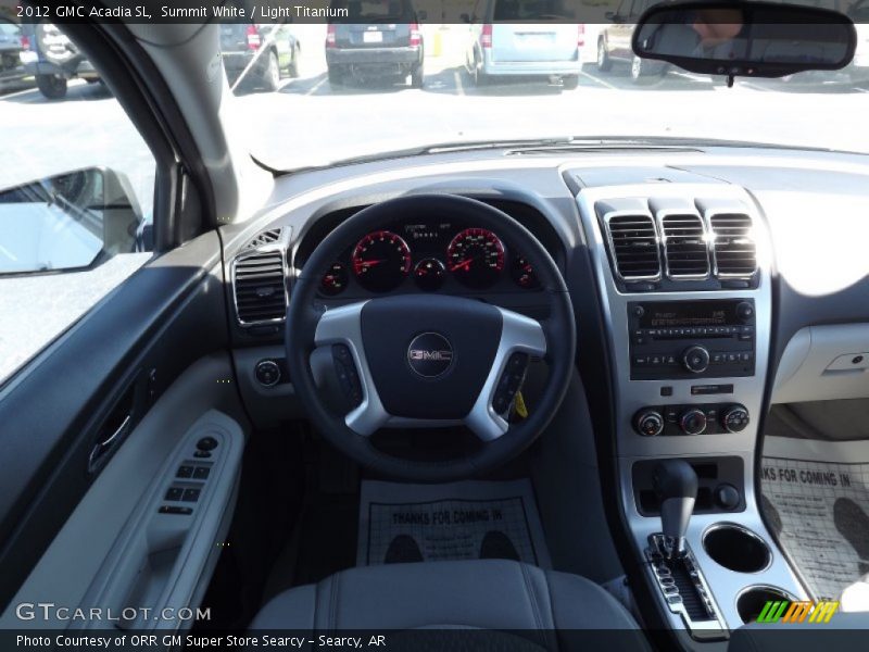 Summit White / Light Titanium 2012 GMC Acadia SL