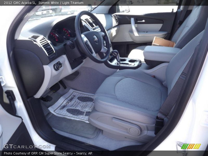 Summit White / Light Titanium 2012 GMC Acadia SL