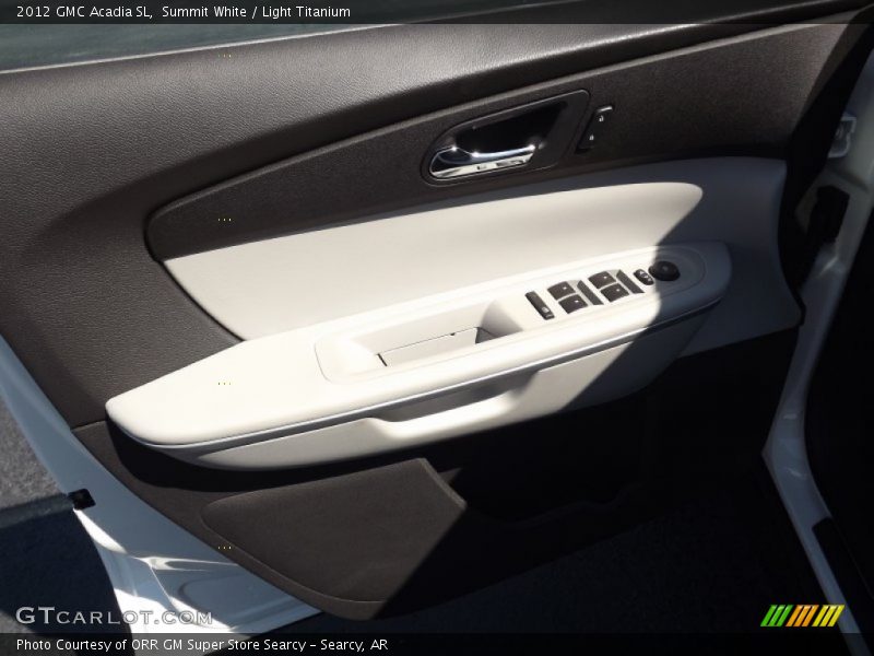 Summit White / Light Titanium 2012 GMC Acadia SL