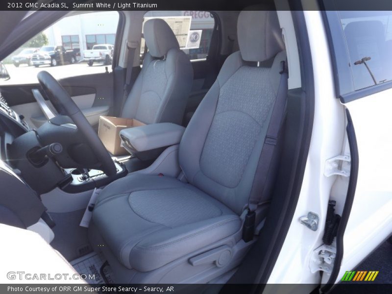 Summit White / Light Titanium 2012 GMC Acadia SL
