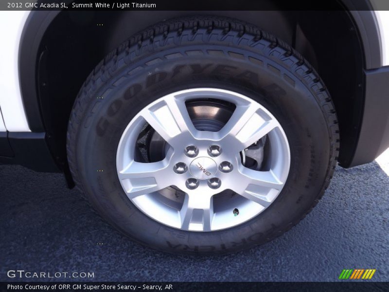 Summit White / Light Titanium 2012 GMC Acadia SL