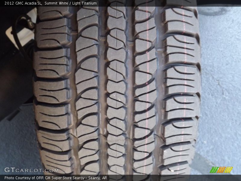 Summit White / Light Titanium 2012 GMC Acadia SL