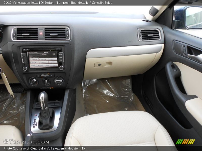 Tempest Blue Metallic / Cornsilk Beige 2012 Volkswagen Jetta TDI Sedan