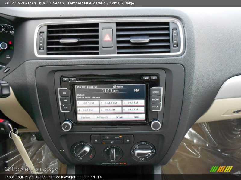 Tempest Blue Metallic / Cornsilk Beige 2012 Volkswagen Jetta TDI Sedan