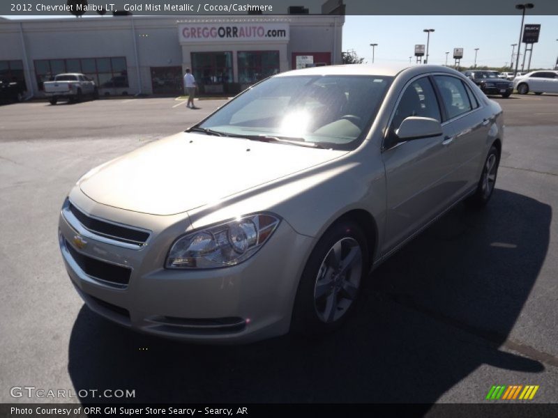 Gold Mist Metallic / Cocoa/Cashmere 2012 Chevrolet Malibu LT