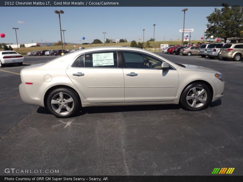 Gold Mist Metallic / Cocoa/Cashmere 2012 Chevrolet Malibu LT