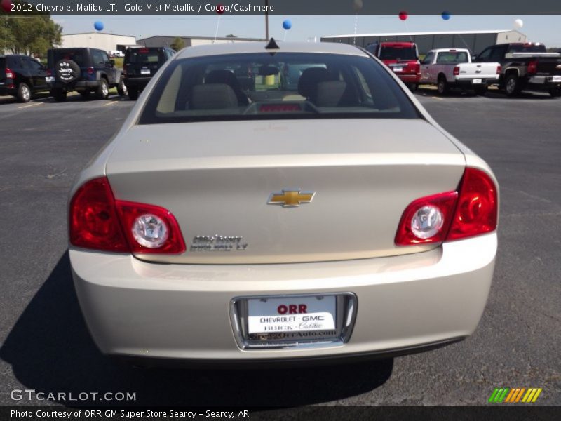 Gold Mist Metallic / Cocoa/Cashmere 2012 Chevrolet Malibu LT