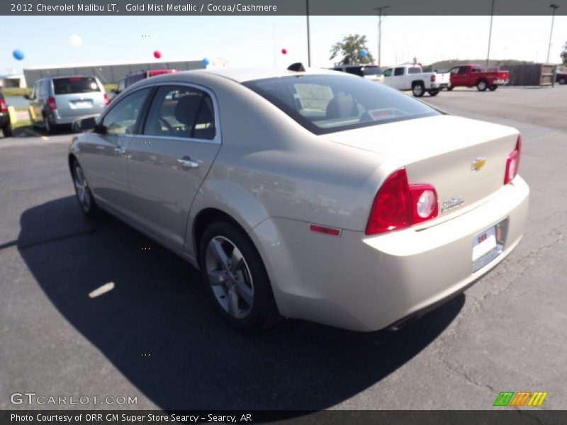 Gold Mist Metallic / Cocoa/Cashmere 2012 Chevrolet Malibu LT