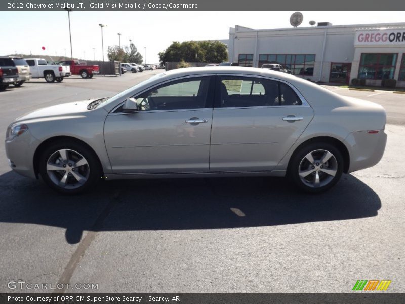 Gold Mist Metallic / Cocoa/Cashmere 2012 Chevrolet Malibu LT