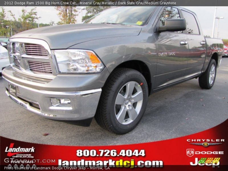 Mineral Gray Metallic / Dark Slate Gray/Medium Graystone 2012 Dodge Ram 1500 Big Horn Crew Cab
