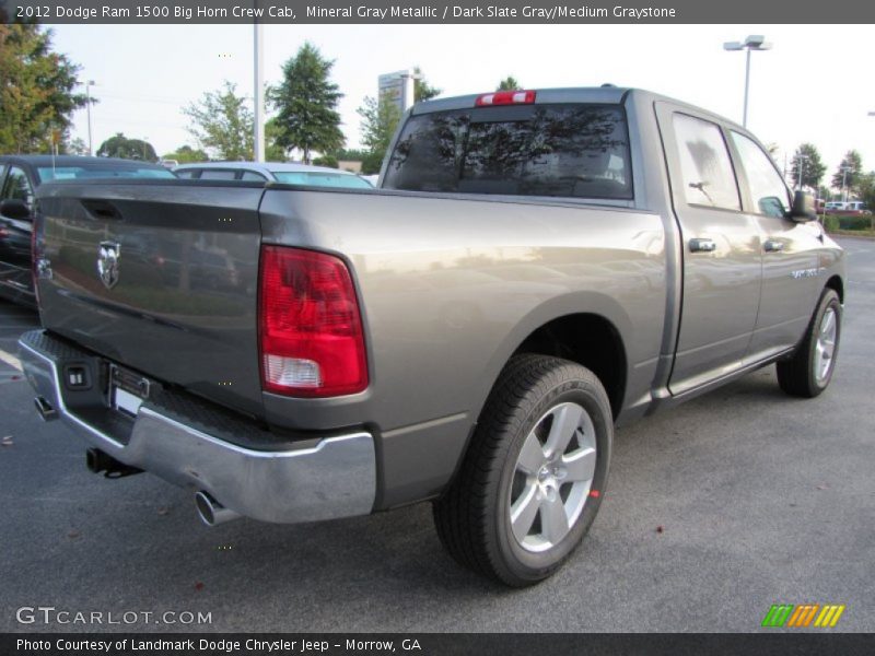 Mineral Gray Metallic / Dark Slate Gray/Medium Graystone 2012 Dodge Ram 1500 Big Horn Crew Cab