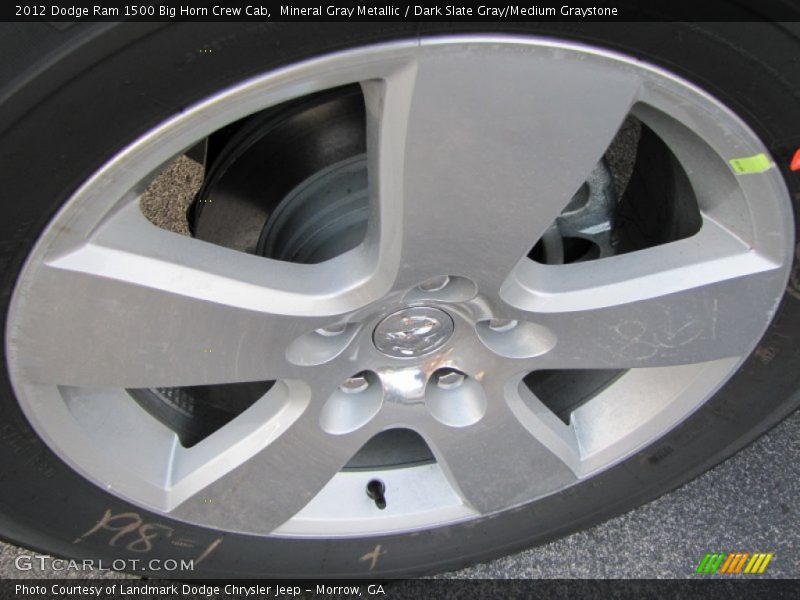 Mineral Gray Metallic / Dark Slate Gray/Medium Graystone 2012 Dodge Ram 1500 Big Horn Crew Cab