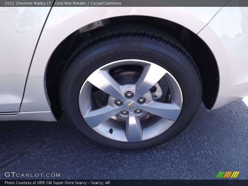 Gold Mist Metallic / Cocoa/Cashmere 2012 Chevrolet Malibu LT