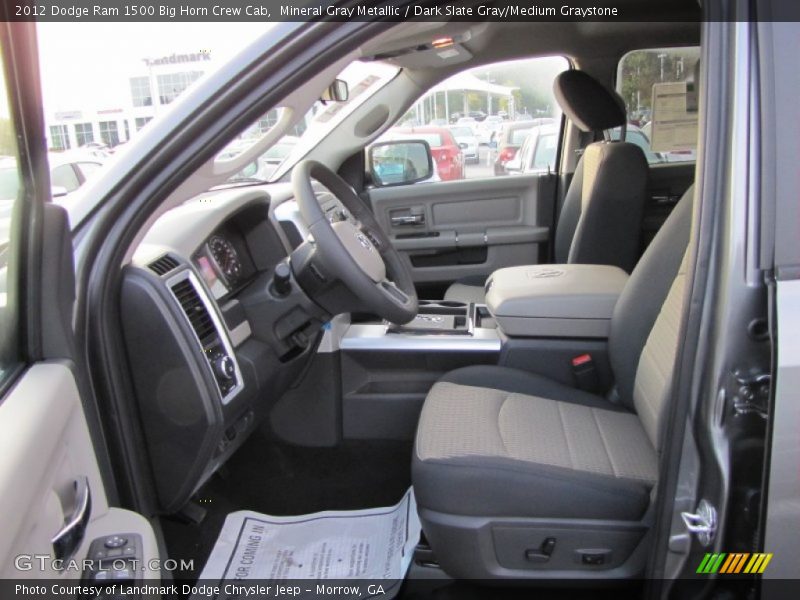 Mineral Gray Metallic / Dark Slate Gray/Medium Graystone 2012 Dodge Ram 1500 Big Horn Crew Cab