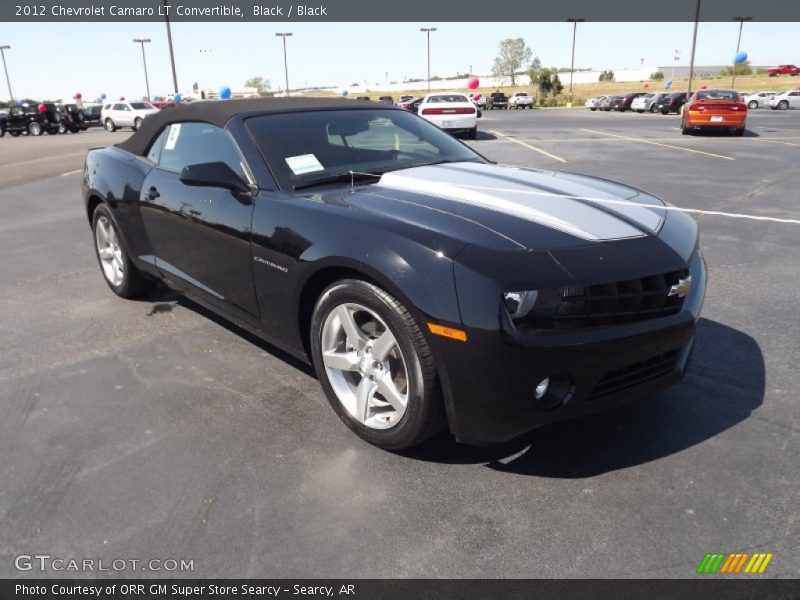 Black / Black 2012 Chevrolet Camaro LT Convertible
