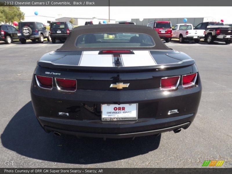 Black / Black 2012 Chevrolet Camaro LT Convertible
