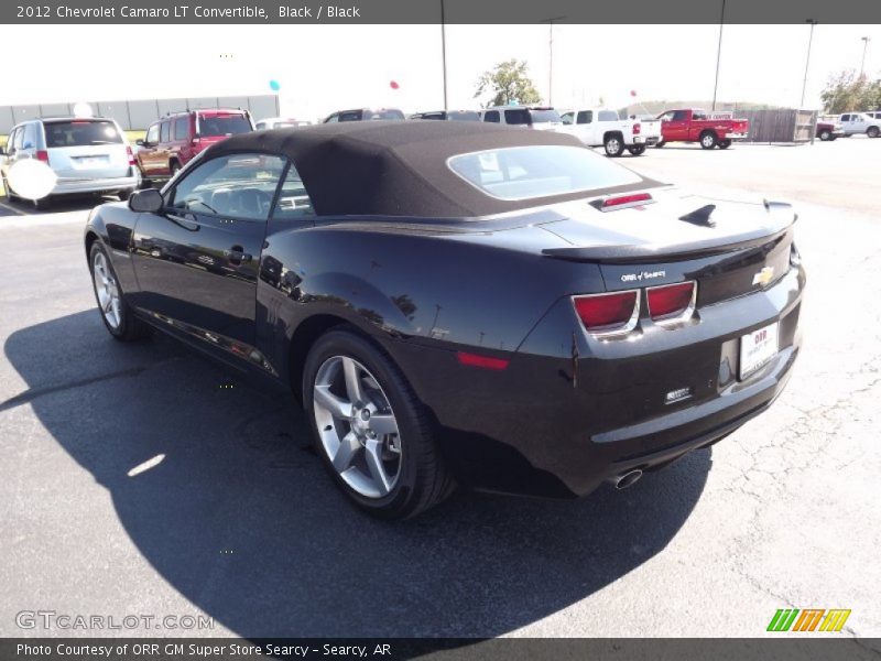 Black / Black 2012 Chevrolet Camaro LT Convertible
