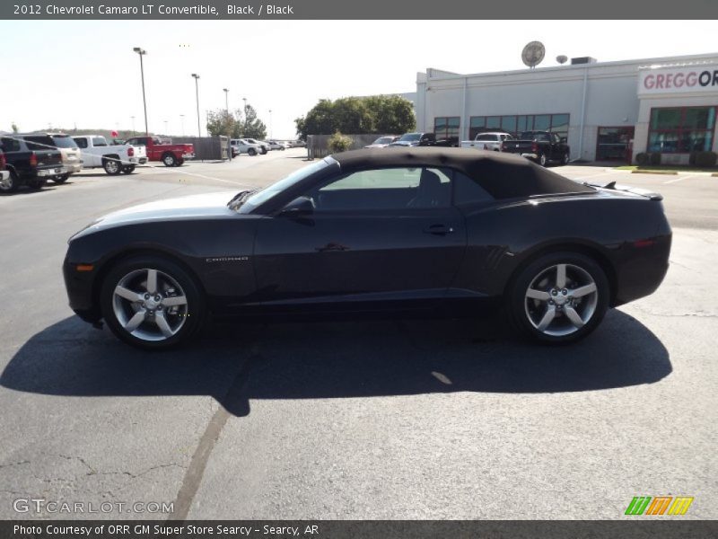 Black / Black 2012 Chevrolet Camaro LT Convertible