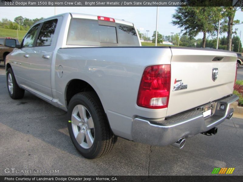 Bright Silver Metallic / Dark Slate Gray/Medium Graystone 2012 Dodge Ram 1500 Big Horn Crew Cab