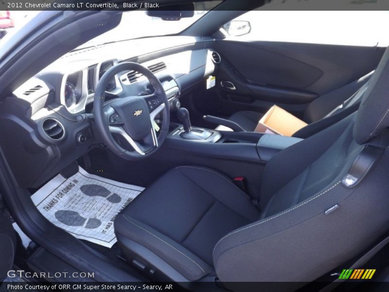 Black / Black 2012 Chevrolet Camaro LT Convertible