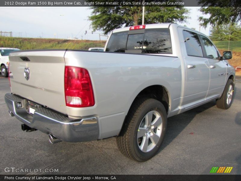 Bright Silver Metallic / Dark Slate Gray/Medium Graystone 2012 Dodge Ram 1500 Big Horn Crew Cab