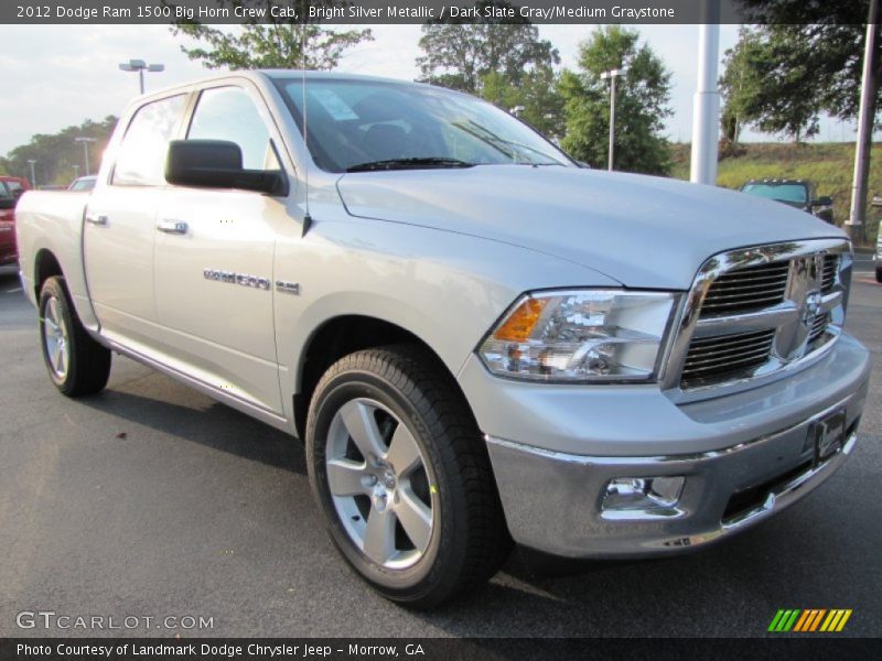 Bright Silver Metallic / Dark Slate Gray/Medium Graystone 2012 Dodge Ram 1500 Big Horn Crew Cab