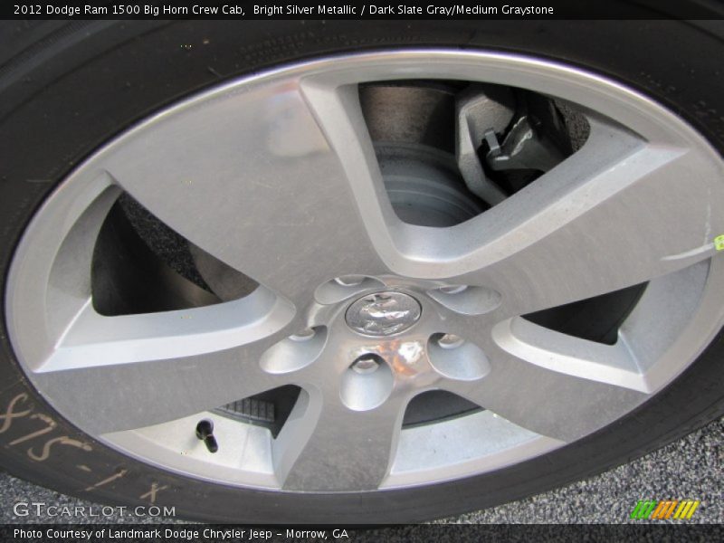 Bright Silver Metallic / Dark Slate Gray/Medium Graystone 2012 Dodge Ram 1500 Big Horn Crew Cab