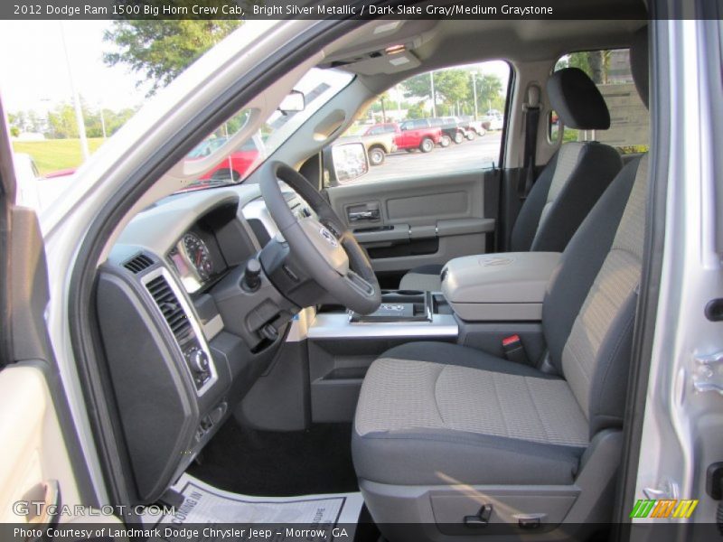 Bright Silver Metallic / Dark Slate Gray/Medium Graystone 2012 Dodge Ram 1500 Big Horn Crew Cab