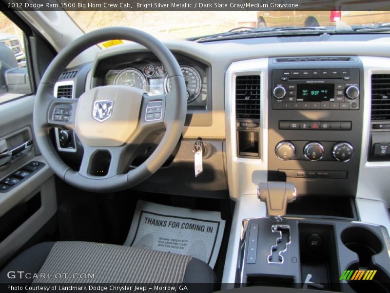 Bright Silver Metallic / Dark Slate Gray/Medium Graystone 2012 Dodge Ram 1500 Big Horn Crew Cab