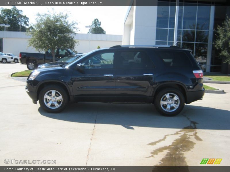 Deep Blue Metallic / Light Titanium 2012 GMC Acadia SLE