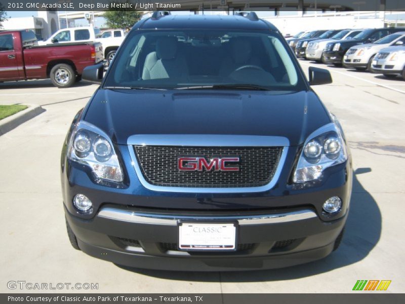 Deep Blue Metallic / Light Titanium 2012 GMC Acadia SLE