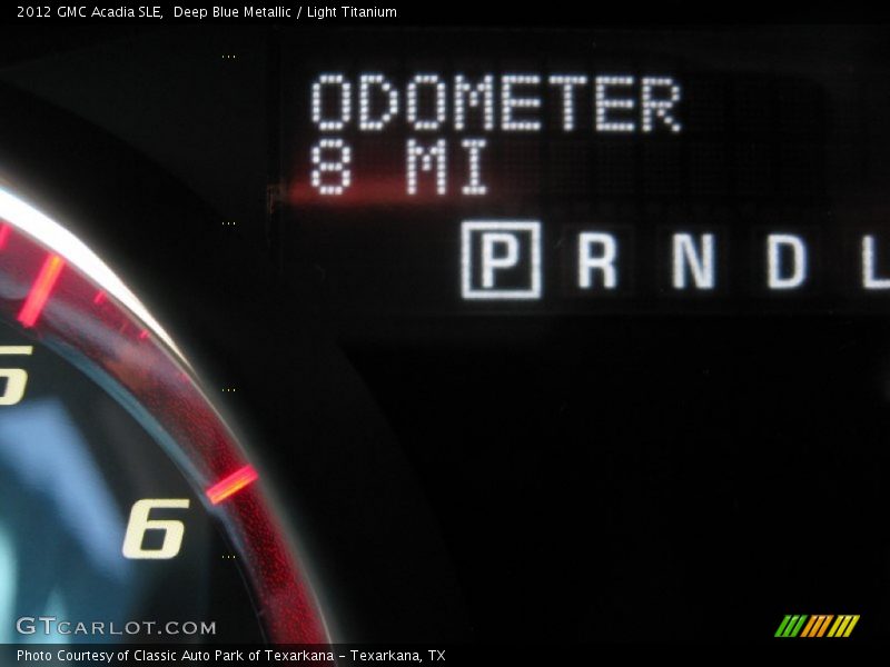 Deep Blue Metallic / Light Titanium 2012 GMC Acadia SLE