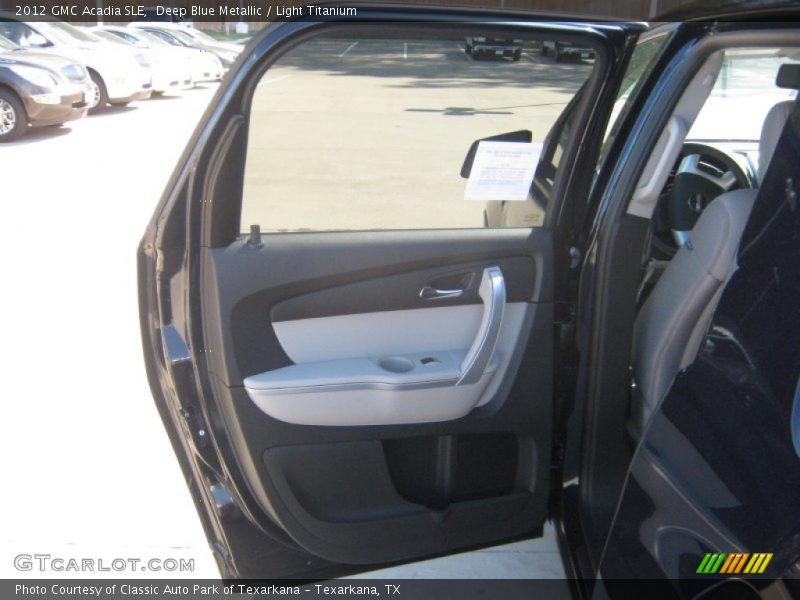 Deep Blue Metallic / Light Titanium 2012 GMC Acadia SLE