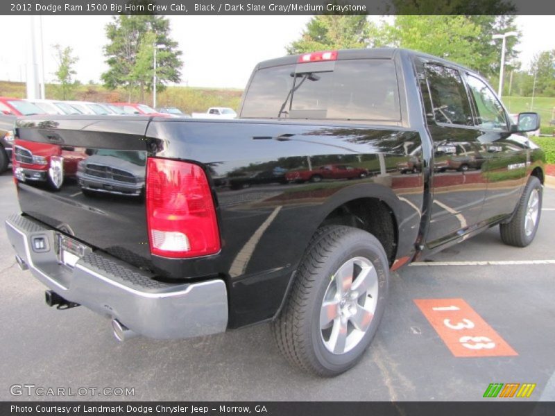 Black / Dark Slate Gray/Medium Graystone 2012 Dodge Ram 1500 Big Horn Crew Cab