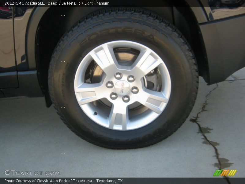 Deep Blue Metallic / Light Titanium 2012 GMC Acadia SLE
