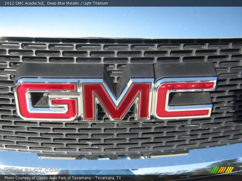 Deep Blue Metallic / Light Titanium 2012 GMC Acadia SLE