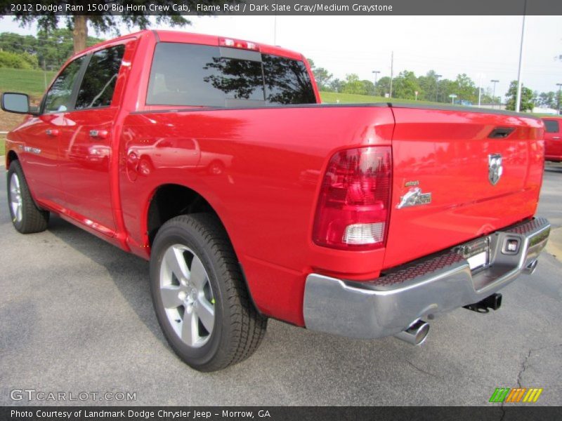 Flame Red / Dark Slate Gray/Medium Graystone 2012 Dodge Ram 1500 Big Horn Crew Cab
