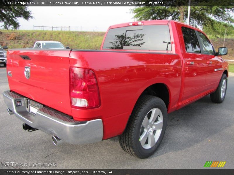 Flame Red / Dark Slate Gray/Medium Graystone 2012 Dodge Ram 1500 Big Horn Crew Cab
